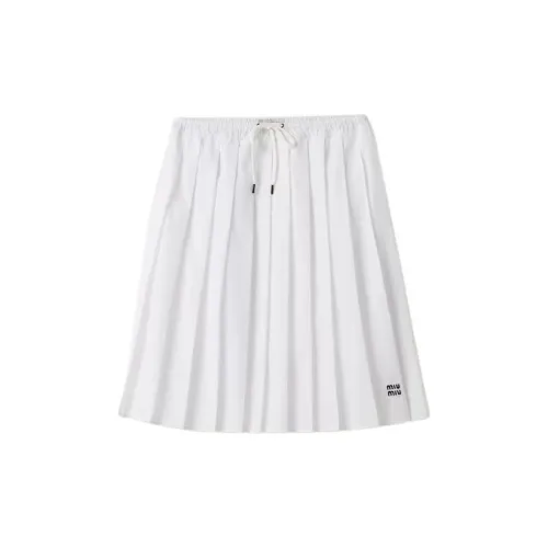 MIU MIU Casual Long Skirts Women's White