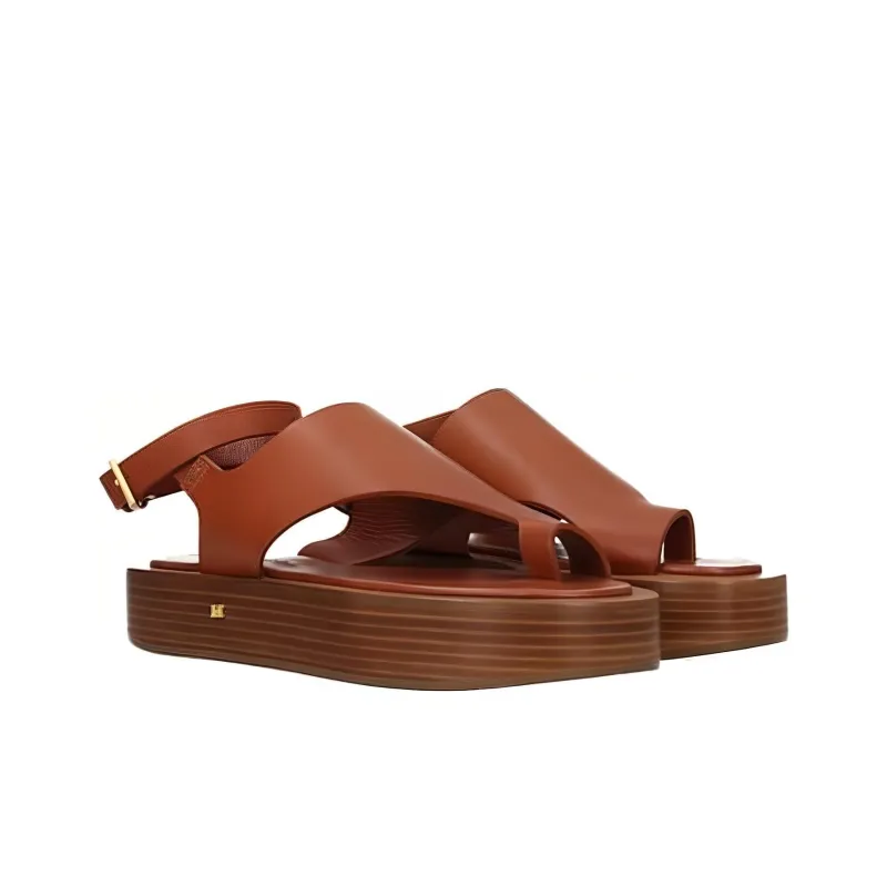 MaxMara DEAUVILLE Beach Sandals Women's Brown-2