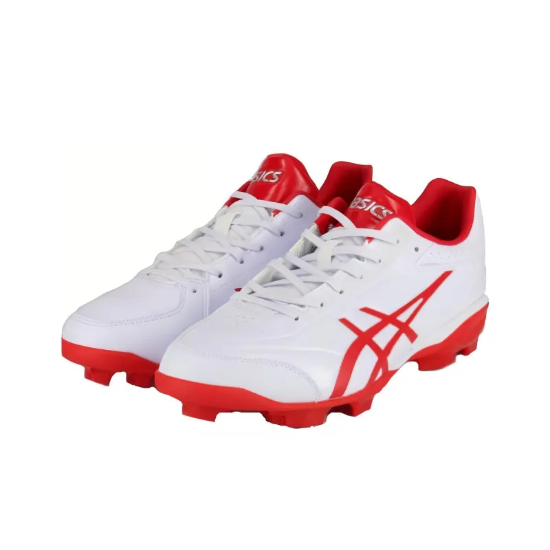 Asics Cushioning Wear Resistant Low Top Casual Running Shoes Men's White Red-1