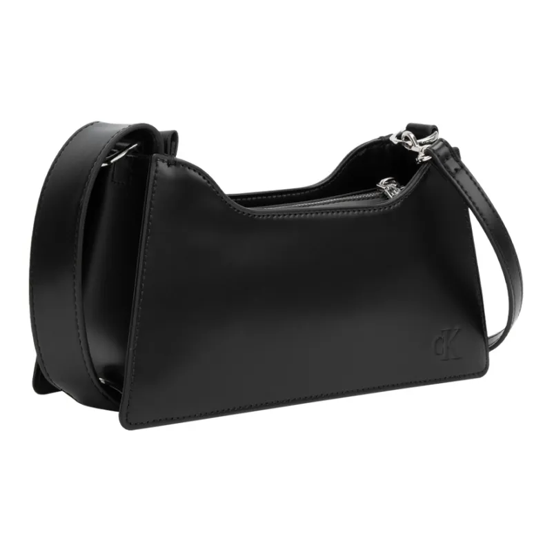 CALVIN KLEIN Synthetic Material Shoulder Bag, Crossbody Bag Women's Black-1