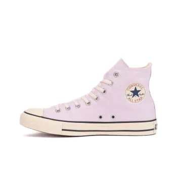 Converse All Star Anti Slip Wear Resistant High Top Canvas Shoes Unisex Light Purple Japan Version