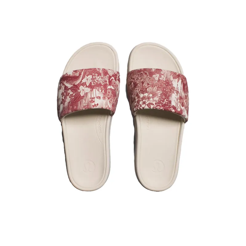 Lululemon Restfeel Slide Slip-Resistant Quick Dry Slide Slippers Women's Pink Beige-3