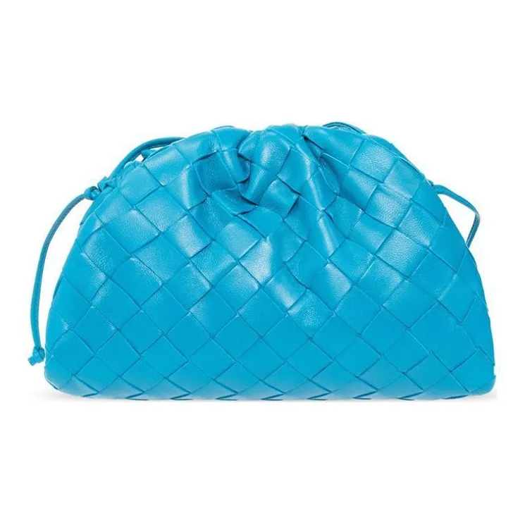 Bottega Veneta POUCH Cloud Bag Sheepskin Shoulder Bag, Crossbody Bag, Clutch Mini Women's Sky Blue-2