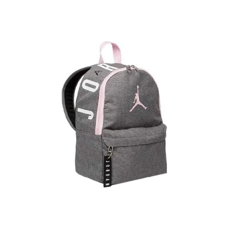 Jordan Polyester Backpack Unisex Gray & Pink-1
