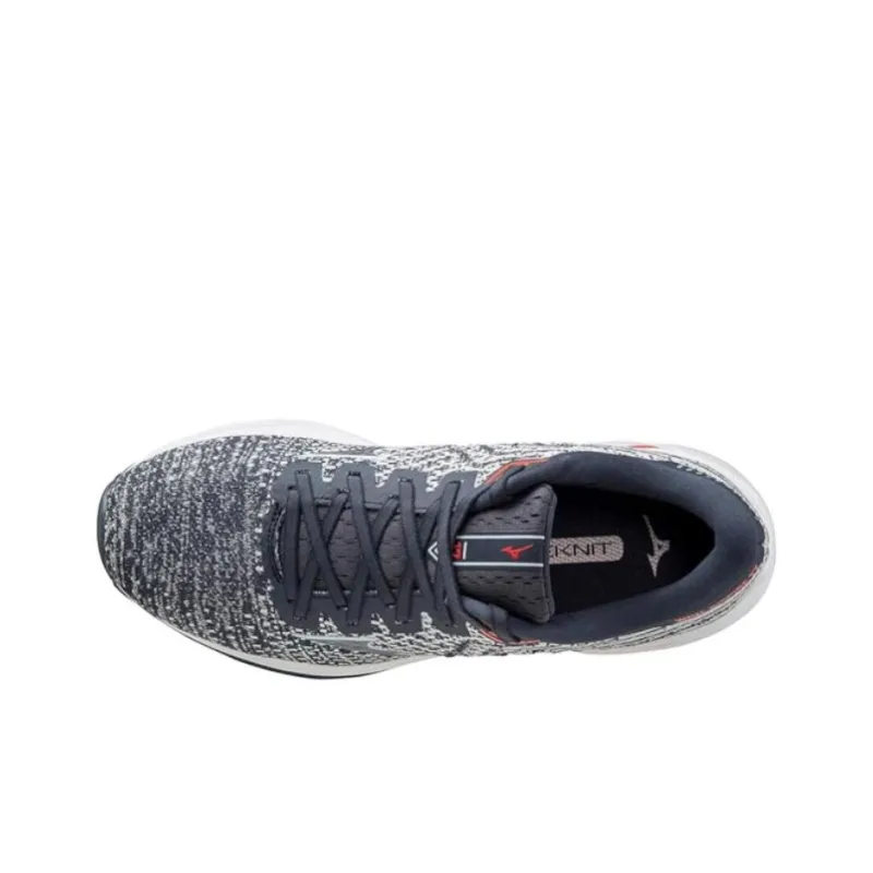 Mizuno Wave Inspire 17 Anti-Slip And Wear-Resistant Breathable Low-Top Running Shoes Women's Gray White-2