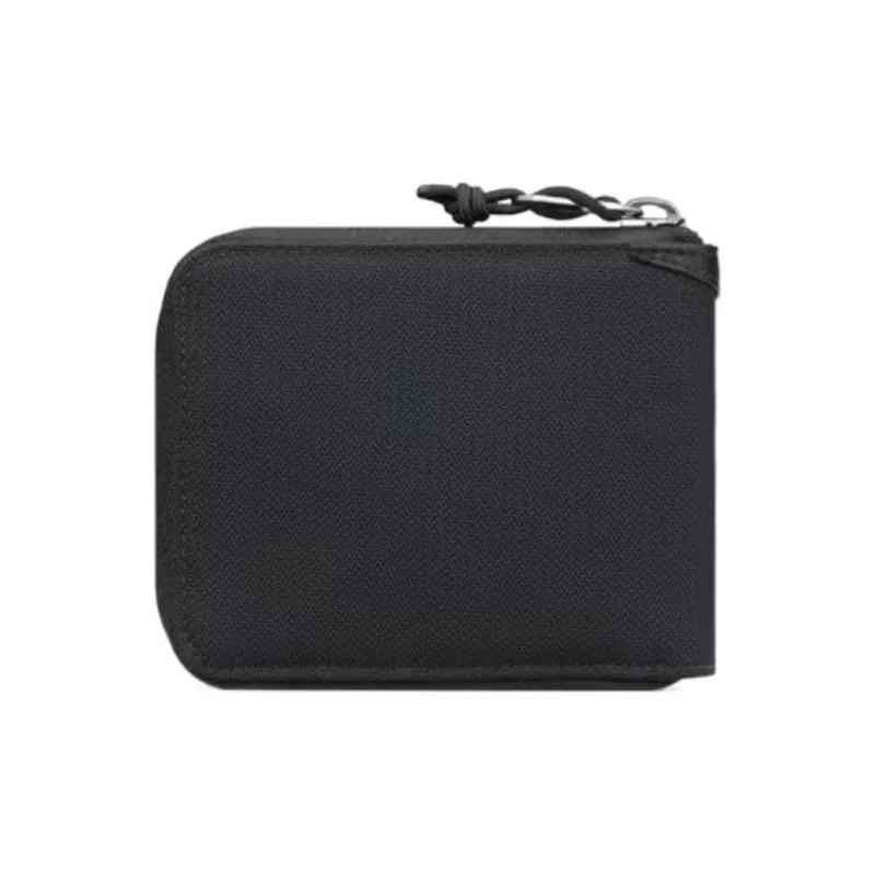 DIOR MYSTERY RANCH Collaboration Embossed Leather Patch Nylon Card Holders Coin Purses Wallets Men's Black-2