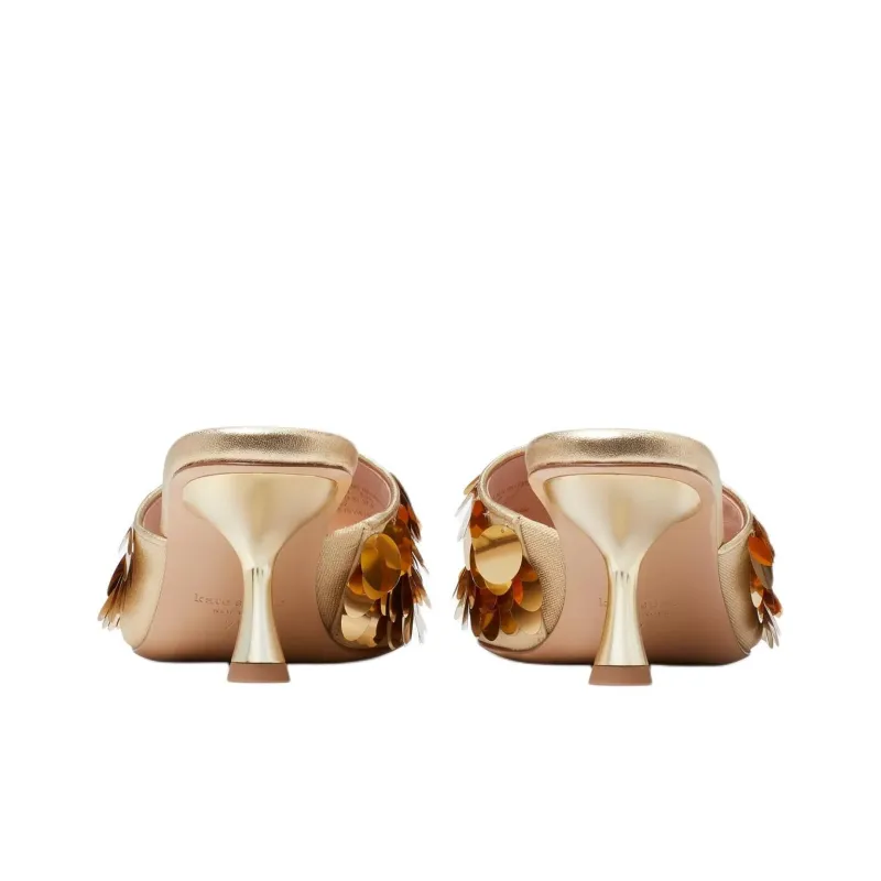 Kate Spade Slide Slippers 6.3cm Women's Gold-4