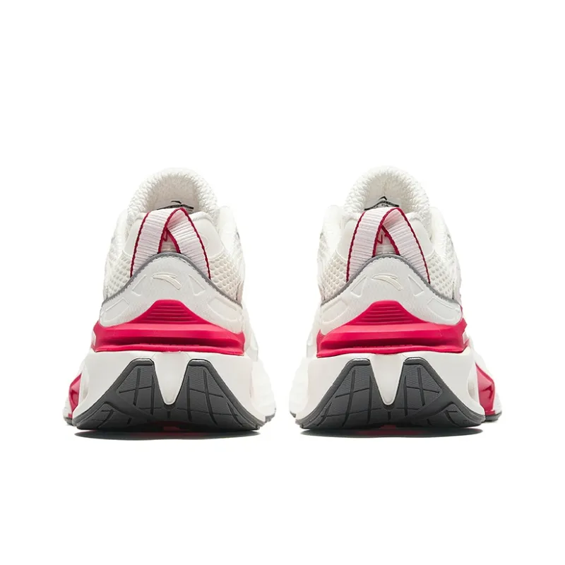 Anta Cushioning Height Increase Low Top Nitrogen Technology Running Shoes Men's White Red-3