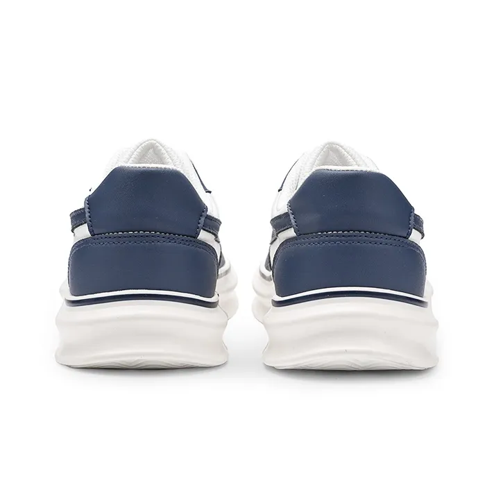 Warrior Platform Skateboard Shoes Men's Dark Blue/White-3