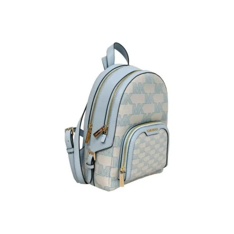 MICHAEL KORS Cotton Backpack Tubas Women's Ecru & Blue-2