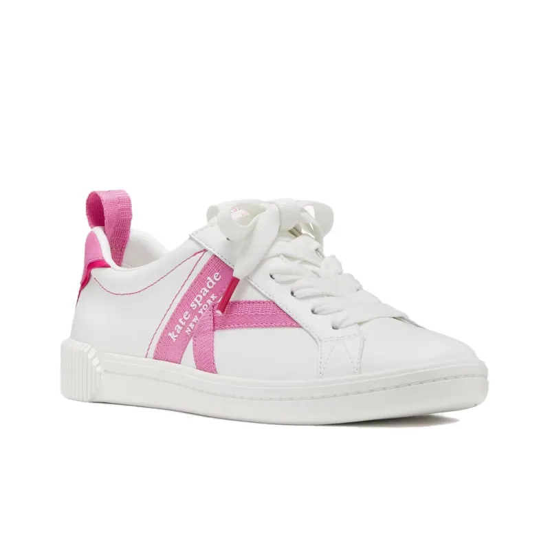 Kate Spade Low-Top Skateboard Shoes Women's Pink White-2