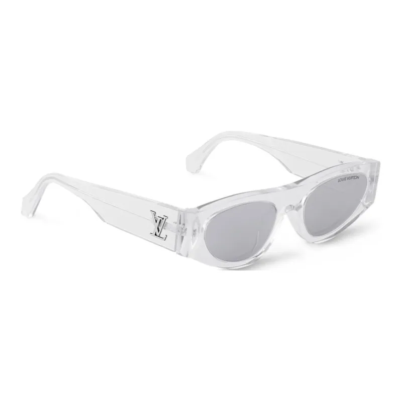 LOUIS VUITTON Cat Eye Sunglasses Men's White-1