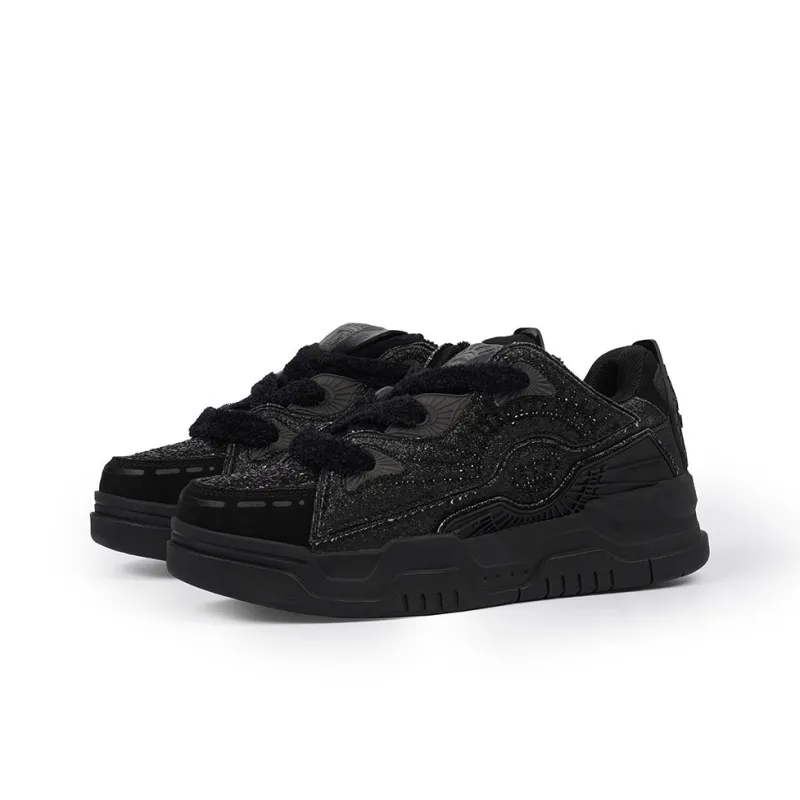 JUZI Low Top Skateboard Shoes Women's Night-2