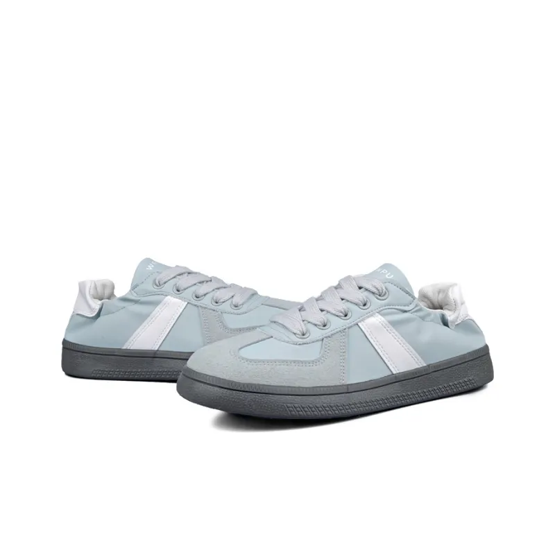 WENPU Slip Resistant Impact Resistant Lightweight Breathable Low Top Skateboard Shoes Women's-5