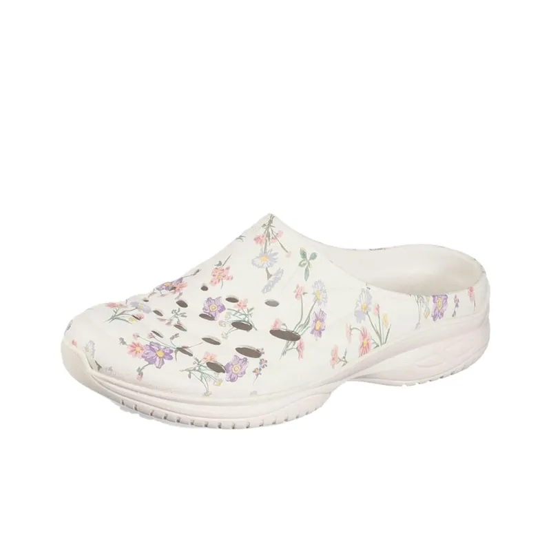 Skechers Commute Time Slip-Resistant Wrap-toe Slippers Women's White-2