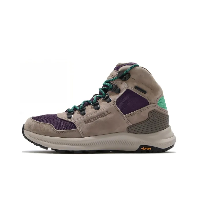 MERRELL Ontario 85 Mesh Cushioning Wear-Resistant High-Top Outdoor Shoes Women's Gray Purple-0