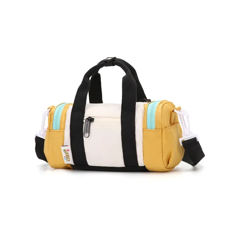 VANWALK Polyester Travel Shoulder Bag Crossbody Bag Handbag Regular Unisex White/Purple-2
