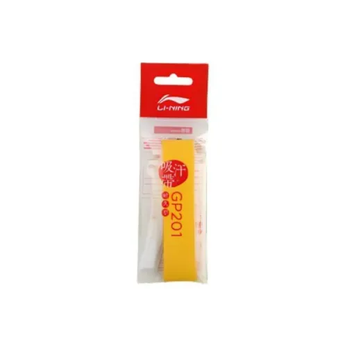 LiNing Badminton Grip Tape Yellow Polyurethane Thin GP201-1 Pack