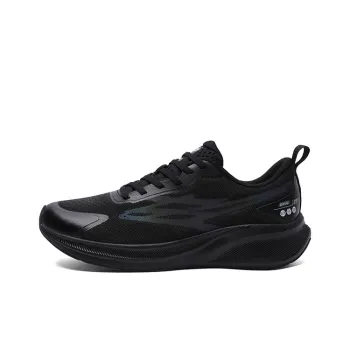 LPMX Cushioning Rebound Support Breathable Slip Resistant Running Shoes Unisex Black Iridescent