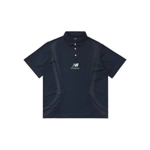 New Balance MALBON Co-branded Model Polo Shirts Unisex Black