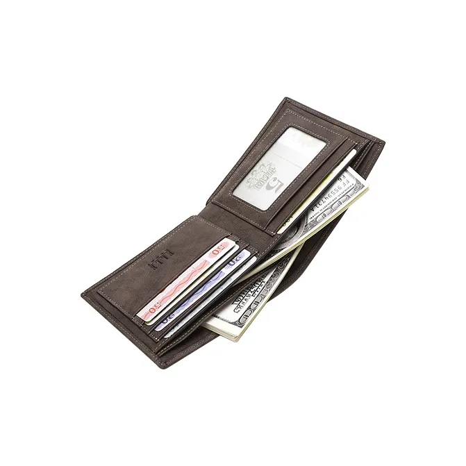 ELLE HOMME Cow Leather Wallet Regular Men's Coffee-3