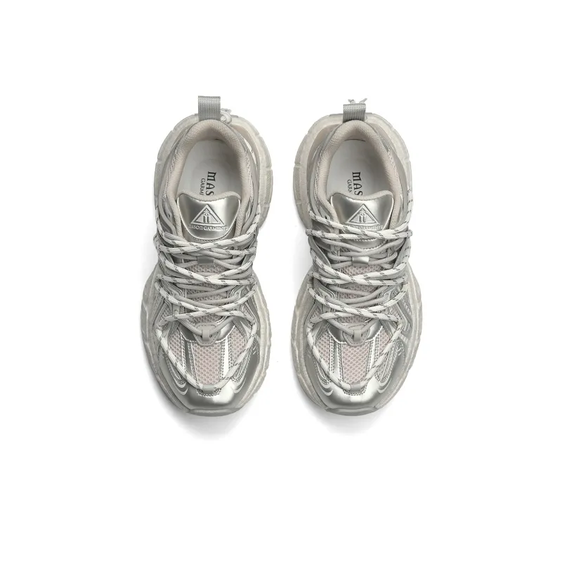 Masongarments Cage Series Abrasion Resistant, Breathable, Lightweight, Height Increasing Low Top Chunky Sneakers Unisex-45
