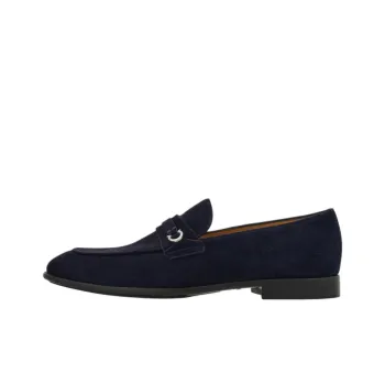 FERRAGAMO Gancini Suede Loafers
