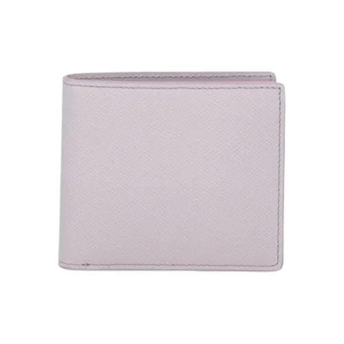 Maison Margiela Grained Calfskin Card Holder Wallet Women's Light Purple