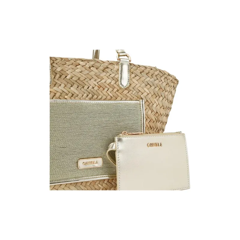 Kurt Geiger London Weave Grass Straw Woven Handbag Women's Beige-3