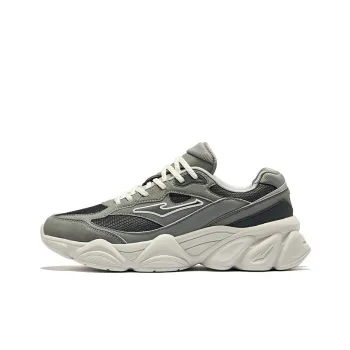 Erke East Rising Anti Slip Wear Resistant Low Top Casual Shoes Men's Medium Gray Carbon Gray