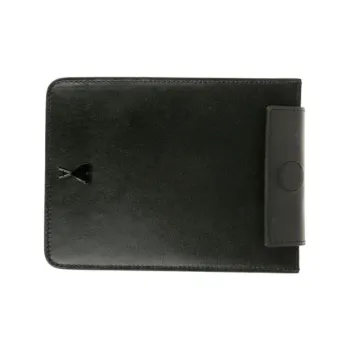 AMIPARIS Cow Leather With Cotton Shoulder Bag Crossbody Bag Wallet Card Holder Men's Black