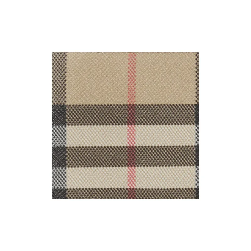 Burberry Vintage Cow Leather Wallet Men's Yellow/Black-4
