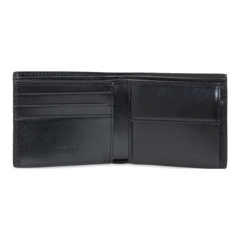 VERSACE PU Polyurethane Wallet Men's Black-2