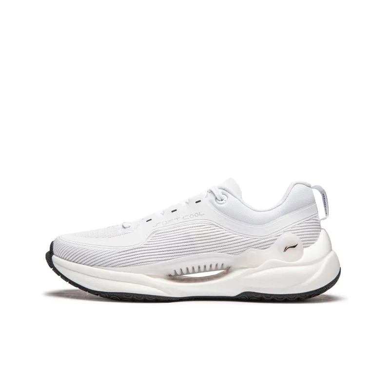 LiNing Soft COOL Cushioned Wear Resistant Lightweight Casual Shoes Men's White-0