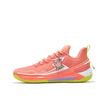 361° BIG3 5.0 Quick Basketball Shoes Unisex Low Top Starfish Pink/361 Degrees White