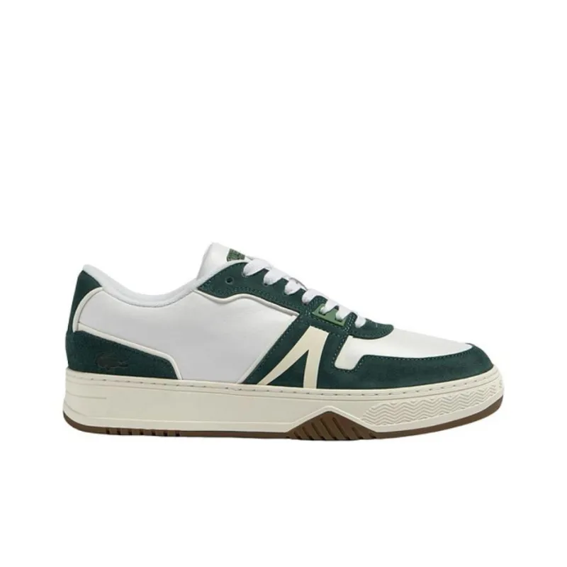 LACOSTE Low Top Skateboard Shoes Men's White Green-1