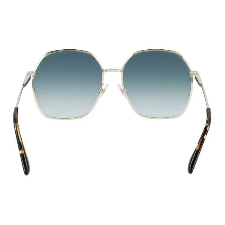 Victoria Beckham Square Sunglasses Women's Silver-5