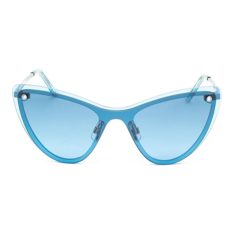 Swarovski Irregular Shape Sunglasses Women's Blue-1