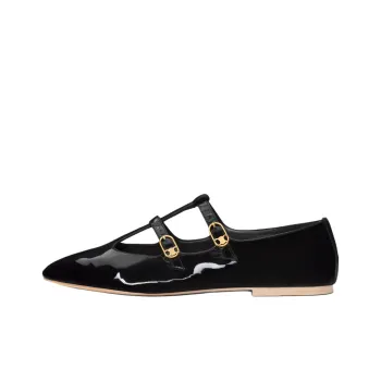 CELINE Les Ballerines CELINE Babies Black Patent Women's