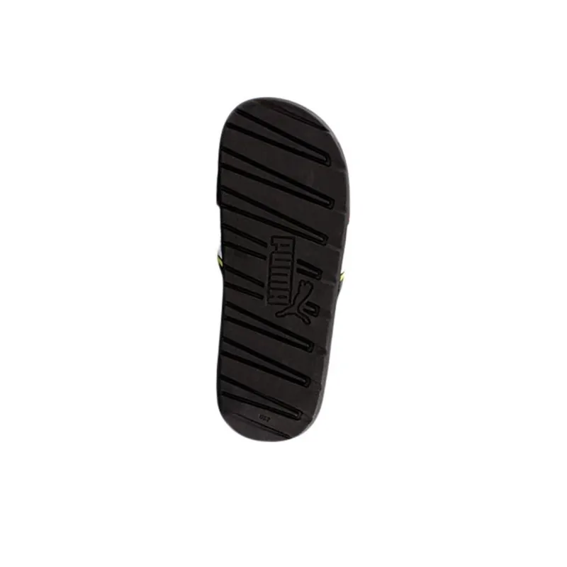 PUMA Cool Cat Rubber Sole Slide Slippers Men's Black White-3