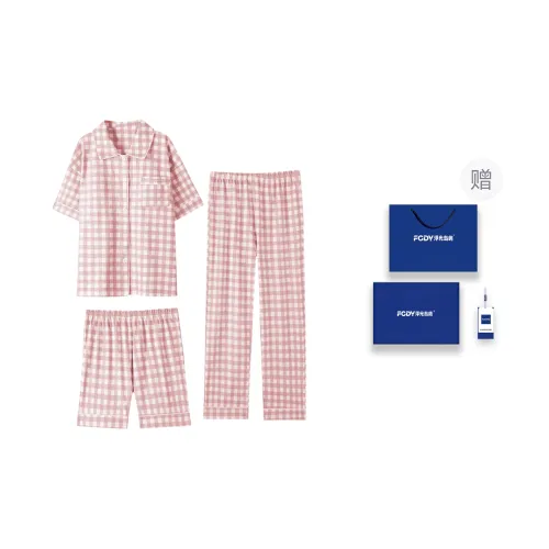 Floating Light Islands Pajama Set Women's Box Light Pink