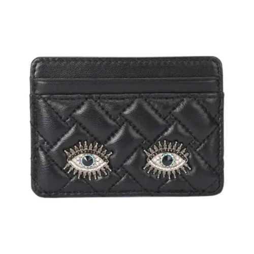 Kurt Geiger London Lambskin Card Holder Women's Black