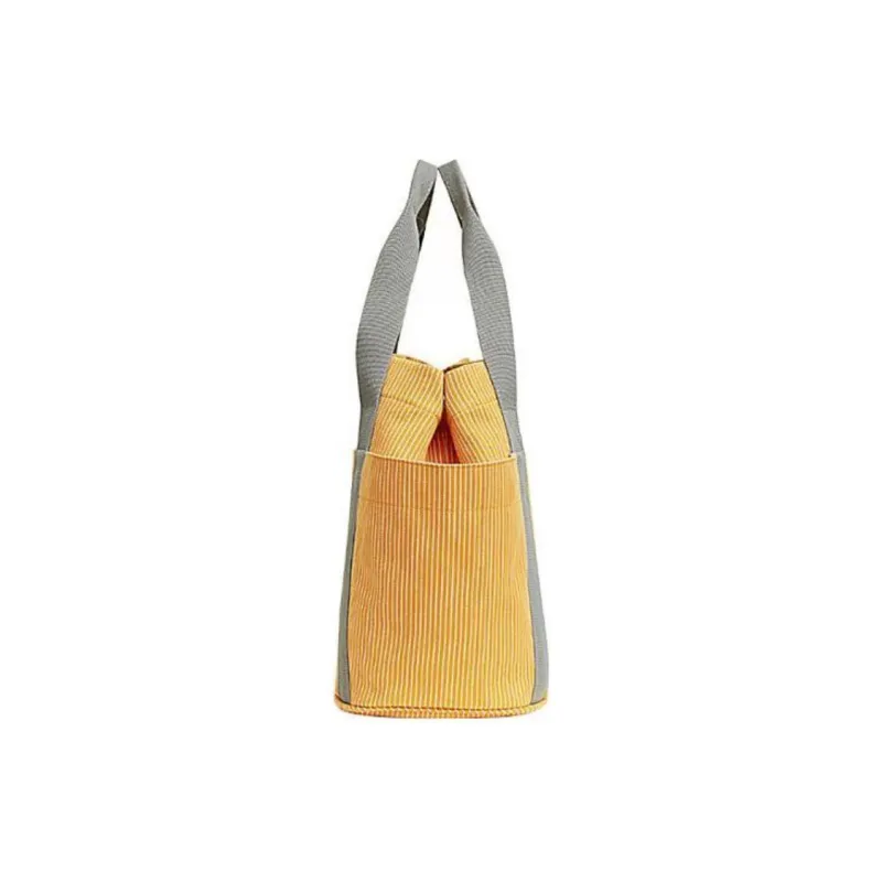 HERMES Canvas Bag, Mommy Bag, Handbag, Shoulder Bag Regular Women's Yellow-1