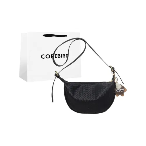 CORE BIRD PU Shoulder Bag Regular Women's Black Ecru Brown Coffee