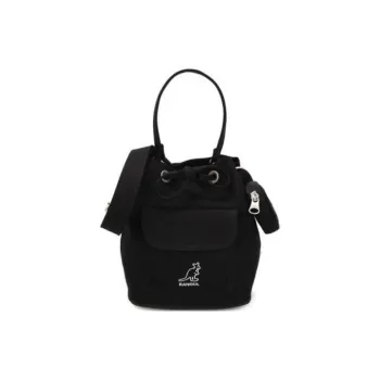 KANGOL Canvas Canvas Bag Bucket Bag Handbag Unisex Black