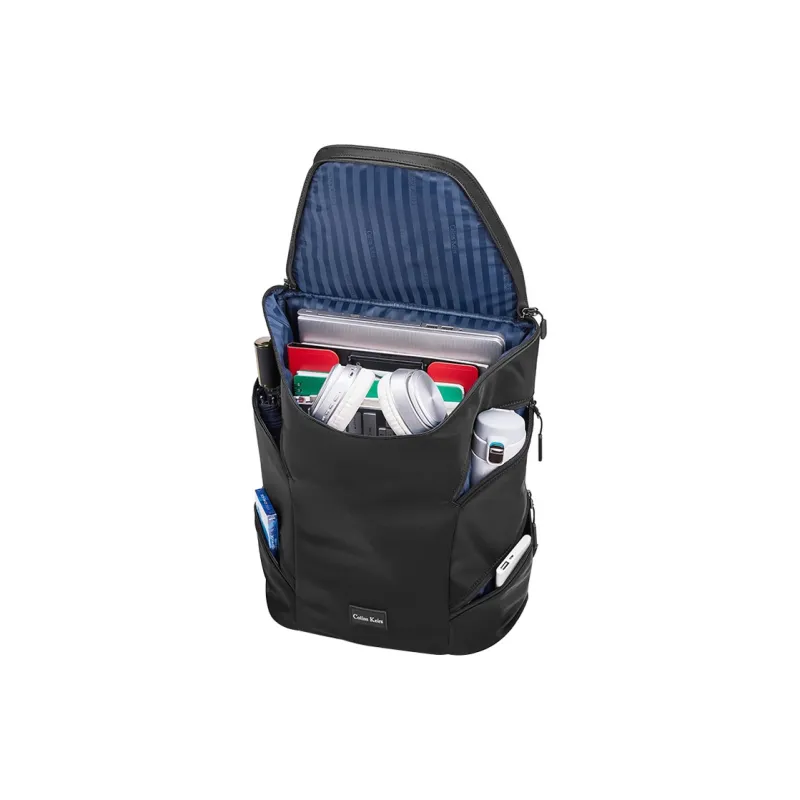 COLINS KEIRS Nylon Fabric Laptop Backpack Large Size Unisex Black-5