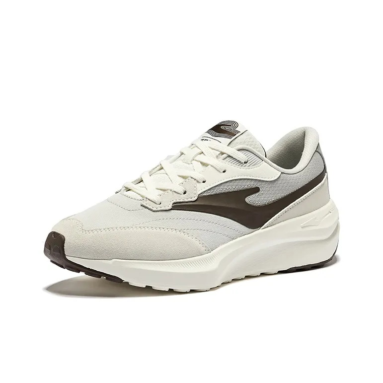 Erke Set Sail Anti Slip Wear Resistant Low Top Casual Shoes Men's Microcrystal White Mist Gray-2