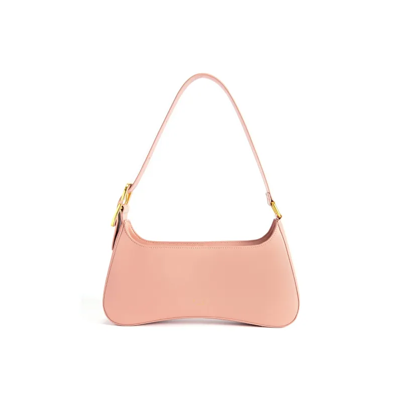 C.LI Cow Leather Cat Head Bag, Shoulder Bag Women's Luo Ying Black/Thin Persimmon Pink/Red Tea Brown-4