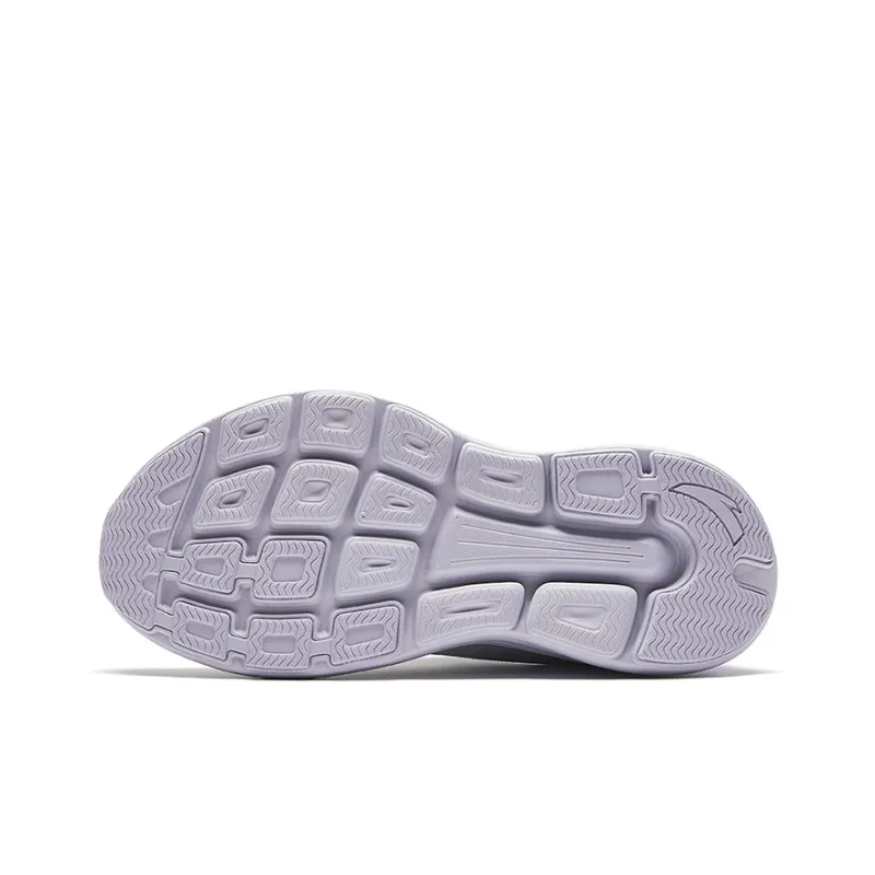 Anta Breathable Height Increasing Low Top Running Shoes Women's Light Purple Gray-4