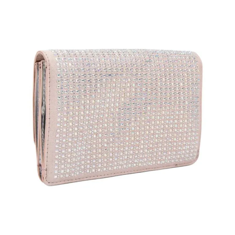 Kurt Geiger London Textile Material One Shoulder Crossbody Clutches Women's Light Pink-2